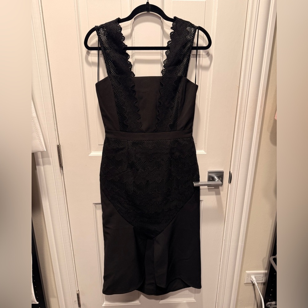 Elegant Black & Lace Dress